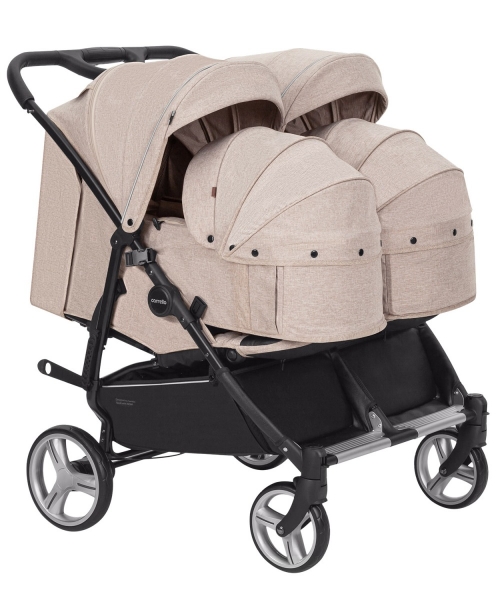 Коляска для двойни 2 в 1 Carrello Connect CRL-5502/1, Cotton Beige (Бежевый)