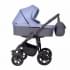 Коляска для двойни 2 в 1 Indigo Charlotte Sity Duo, Cs 06 (Темно-серый + Сине-серый)