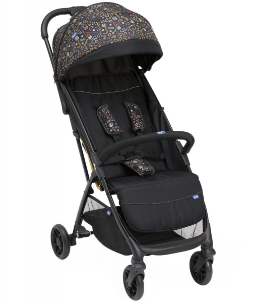 Коляска прогулочная Chicco Glee, Playful Black (Черный / Принт)