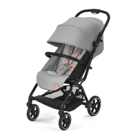 Коляска прогулочная Cybex Eezy S+ 2 BLK (с дождевиком и бампером), Lava Grey