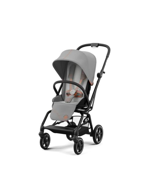 Коляска прогулочная Cybex Eezy S Twist+ 2 BLK (с дождевиком и бампером), Lava Grey (Серый)