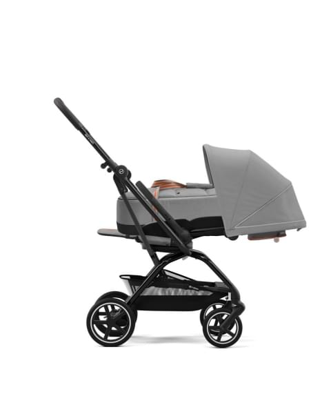 Коляска прогулочная Cybex Eezy S Twist+ 2 BLK (с дождевиком и бампером), Lava Grey (Серый)