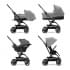 Коляска прогулочная Cybex Eezy S Twist+ 2 BLK (с дождевиком и бампером), Lava Grey (Серый)