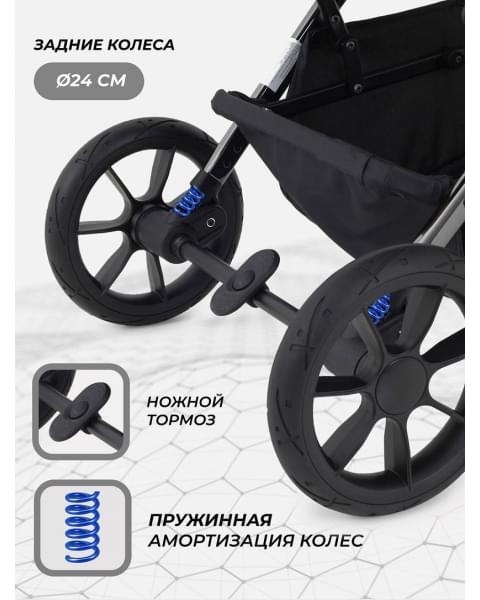 Коляска прогулочная Rant Pixel Midnight Black