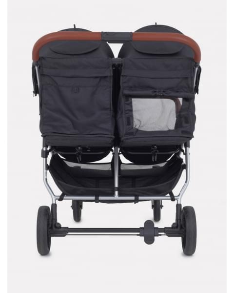 Коляска прогулочная для двойни Mowbaby Tandem Black