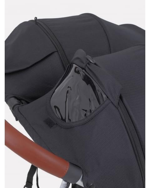 Коляска прогулочная для двойни Mowbaby Tandem Black