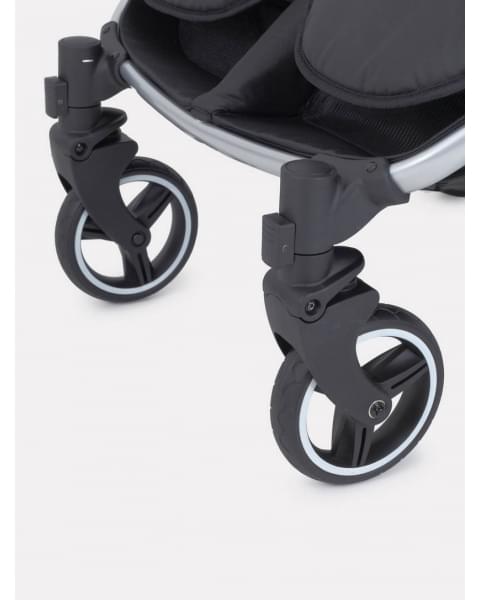 Коляска прогулочная для двойни Mowbaby Tandem Black
