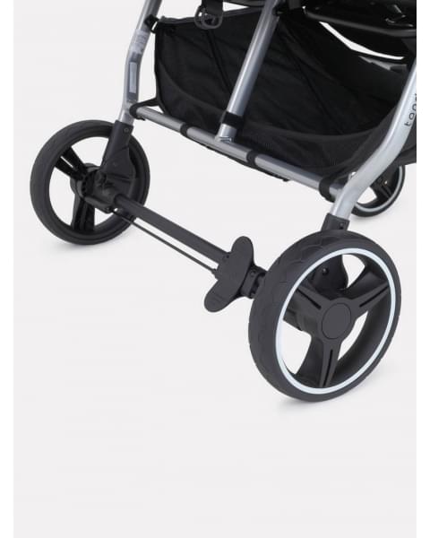 Коляска прогулочная для двойни Mowbaby Tandem Black