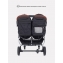 Коляска прогулочная для двойни Mowbaby Tandem Black