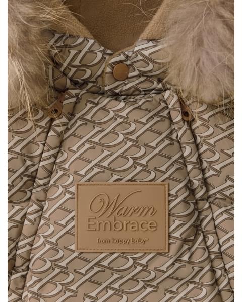 Комбинезон-трансформер детский от Happy Baby beige letters