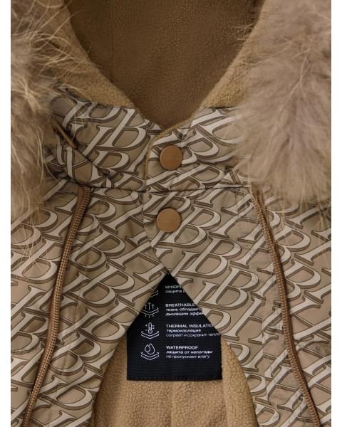 Комбинезон-трансформер детский от Happy Baby beige letters