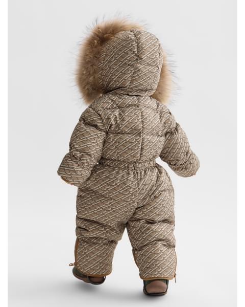 Комбинезон-трансформер детский от Happy Baby beige letters