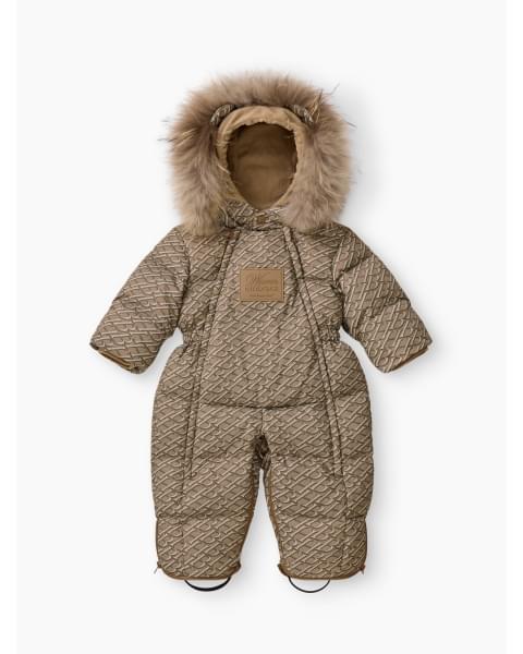 Комбинезон-трансформер детский от Happy Baby beige letters