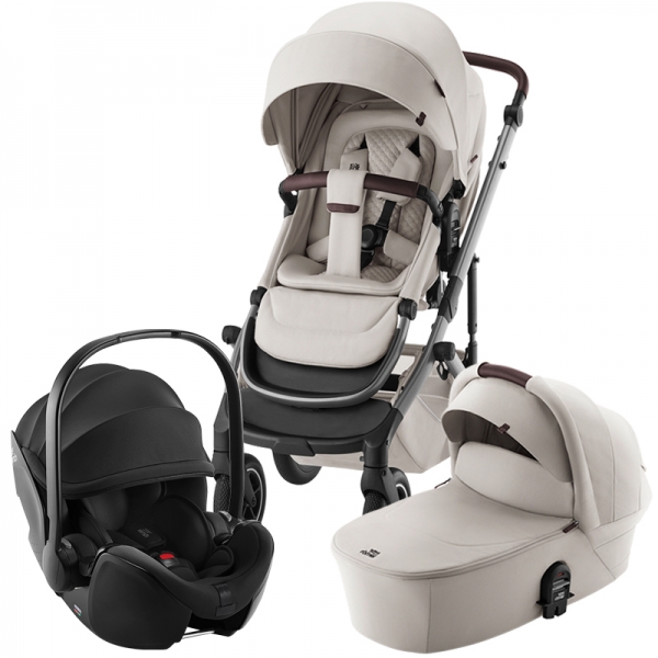 Коляска 3 в 1 Britax Roemer Smile 5Z LUX|Soft Taupe + BABY-SAFE PRO Space Black