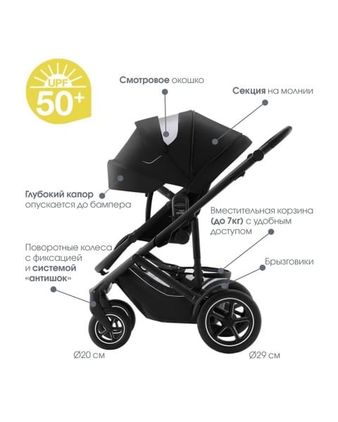 Коляска 3 в 1 Britax Roemer Smile 5Z LUX|Soft Taupe + BABY-SAFE PRO Space Black