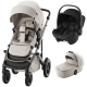 Коляска 3 в 1 Britax Roemer Smile 5Z LUX, Soft Taupe + BABY-SAFE CORE Space Black