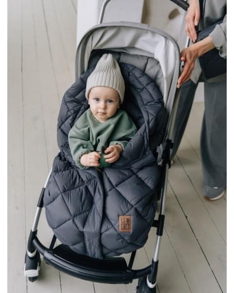 Конверт для автолюльки Leokid Light Compact, Magnet (Темно-серый)