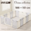 Манеж UNIX Kids Ocean 188x151 см Grey