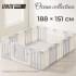 Манеж UNIX Kids Ocean 188x151 см Grey