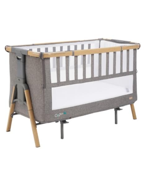 Кровать-трансформер приставная Tutti Bambini CoZee XL 120*60 см Oak/Charcoal 211209/3590 купить в Москве на официальном сайте | Цена, каталог