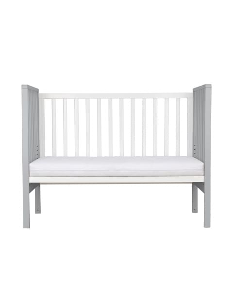 Кровать трансформер 4 в 1 Sweet Baby Luna с матрасом белая/серая