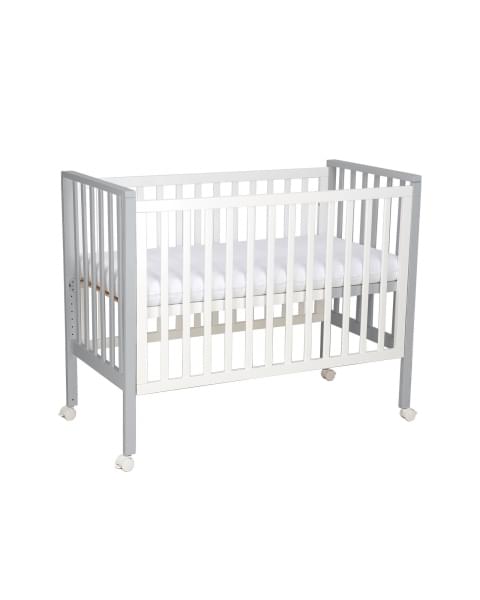 Кровать трансформер 4 в 1 Sweet Baby Luna с матрасом белая/серая