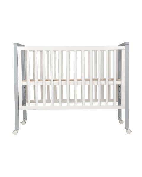 Кровать трансформер 4 в 1 Sweet Baby Luna с матрасом белая/серая