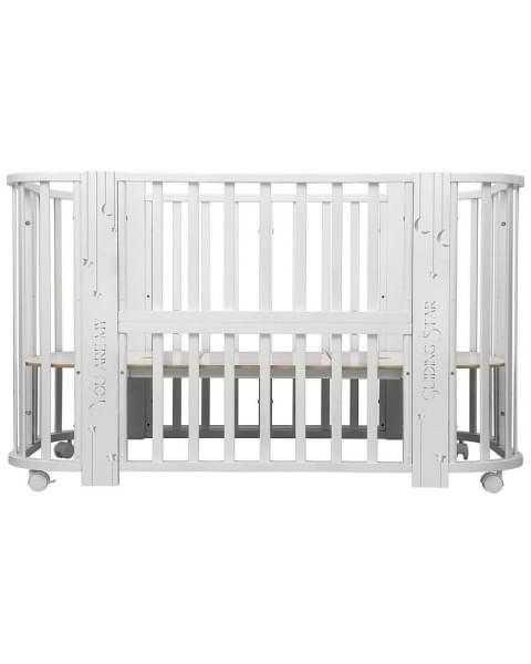 Кроватка-трансформер Indigo Baby Line 5 в 1 звездочки