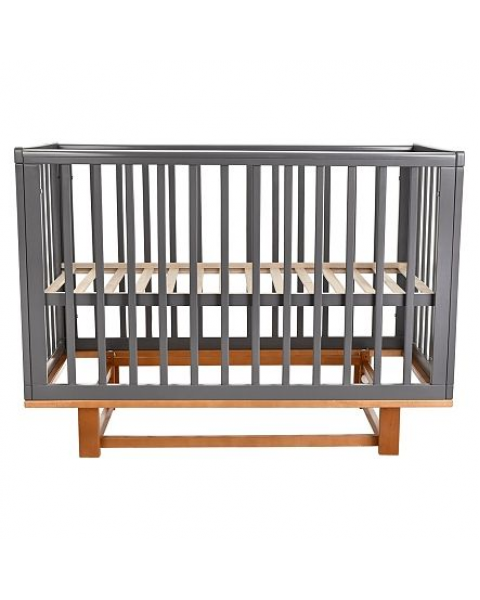 Кроватка детская продольный маятник Pituso Mirage Графит-бук
