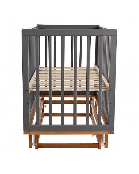 Кроватка детская продольный маятник Pituso Mirage Графит-бук