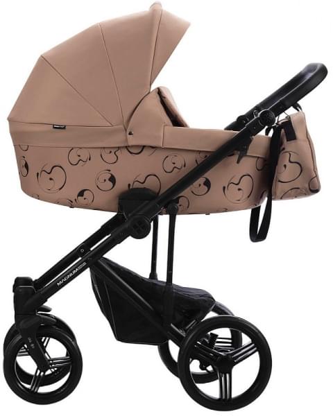 Детская коляска Bebetto Magnum Light SE 2 в 1 06 т.бежевый, черная рама