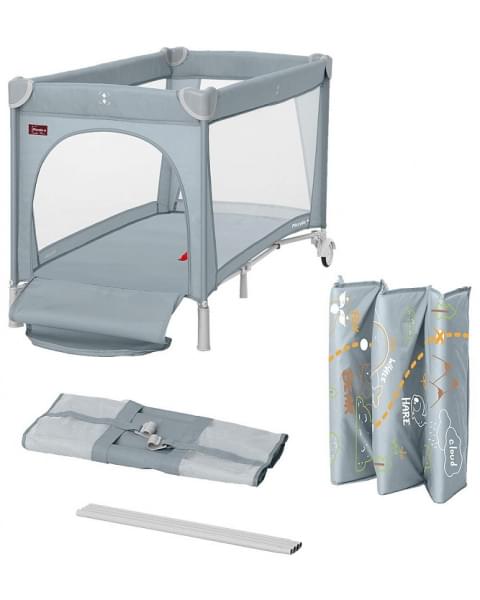 Манеж-кровать Carrello Piccolo Plus CRL-11501/2 Ash Grey