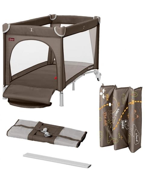 Манеж-кровать Carrello Piccolo Plus CRL-11501/2 Chocolate Brown