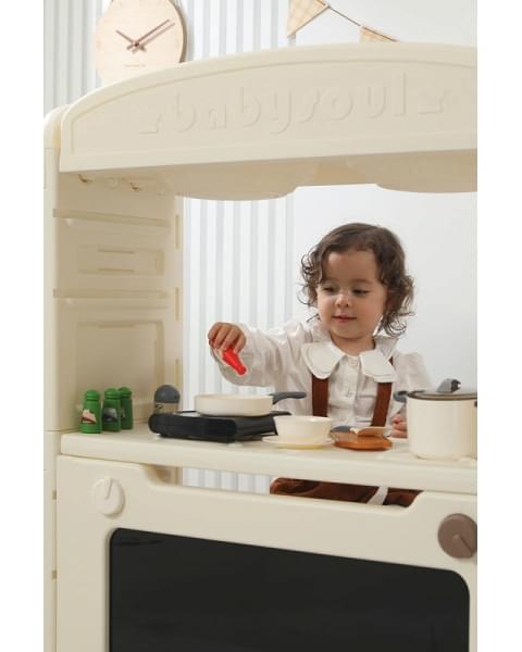 Кухня детская UNIX Kids Cook & Store 2 ящика Grey