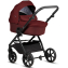 Детская коляска 3 в 1 Tutis Leo 3+ с автокреслом Beno Black (220) Burgundy