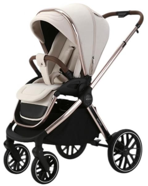 Детская коляска Adamex Spark SE 3 в 1 1-VANILLA-CHAMPAGNE - СВ.БЕЖ-РАМА ШАМПАНЬ