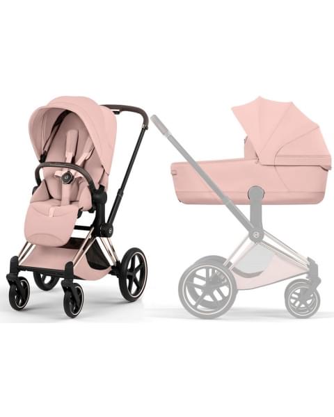 Коляска Cybex Priam V Rosegold Style Collection 2 в 1 Peach Pink