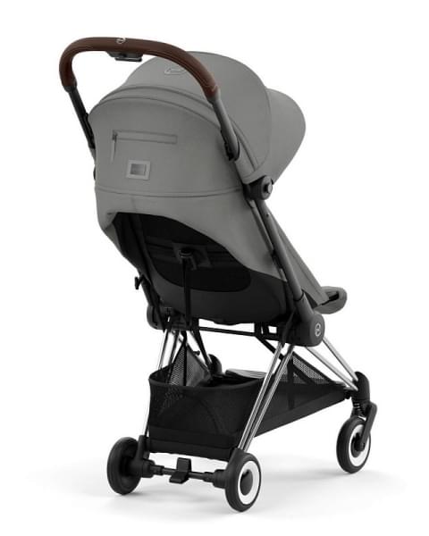 Прогулочная коляска Cybex Coya Mirage Grey с дождевиком/Chrome Brown