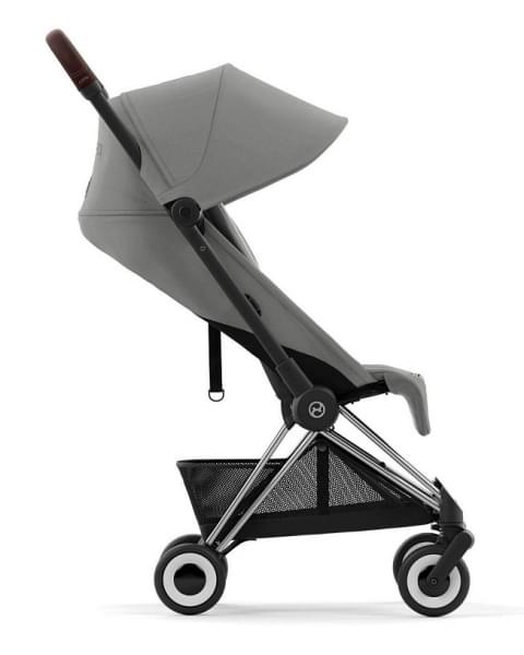 Прогулочная коляска Cybex Coya Mirage Grey с дождевиком/Chrome Brown