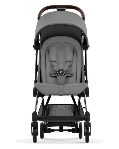 Прогулочная коляска Cybex Coya Mirage Grey с дождевиком/Chrome Brown
