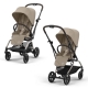 Прогулочная коляска Cybex Eezy S Twist+2 цвет Almond Beige с дождевиком и бампером