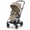 Прогулочная коляска Cybex Eezy S Twist+2 цвет Almond Beige с дождевиком и бампером