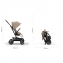 Прогулочная коляска Cybex Eezy S Twist+2 цвет Almond Beige с дождевиком и бампером