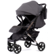 Прогулочная коляска Peppy Polo 2.0 Steel grey хром рама, сумка