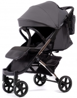 Прогулочная коляска Peppy Polo 2.0 Steel grey хром рама, сумка