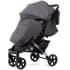 Прогулочная коляска Peppy Polo 2.0 Steel grey хром рама, сумка