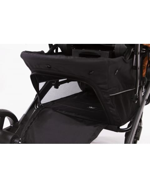 Прогулочная коляска Peppy Polo 2.0 Steel grey хром рама, сумка