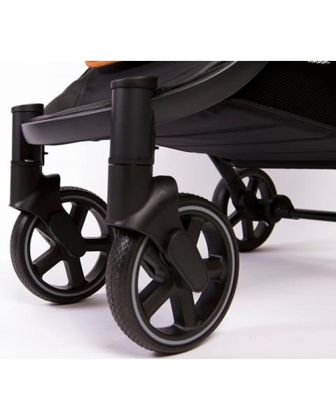 Прогулочная коляска Peppy Polo 2.0 Steel grey хром рама, сумка