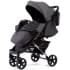 Прогулочная коляска Peppy Polo 2.0 Steel grey хром рама, сумка