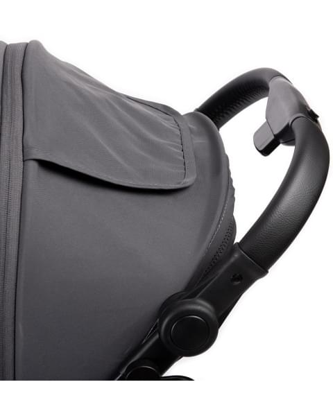 Прогулочная коляска Peppy Polo 2.0 Steel grey хром рама, сумка